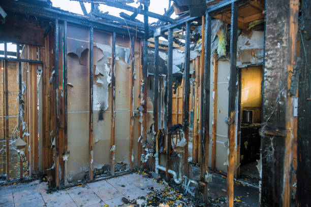 Professional Fire Damage Repair technician working in Fort Myers Beach, FL
